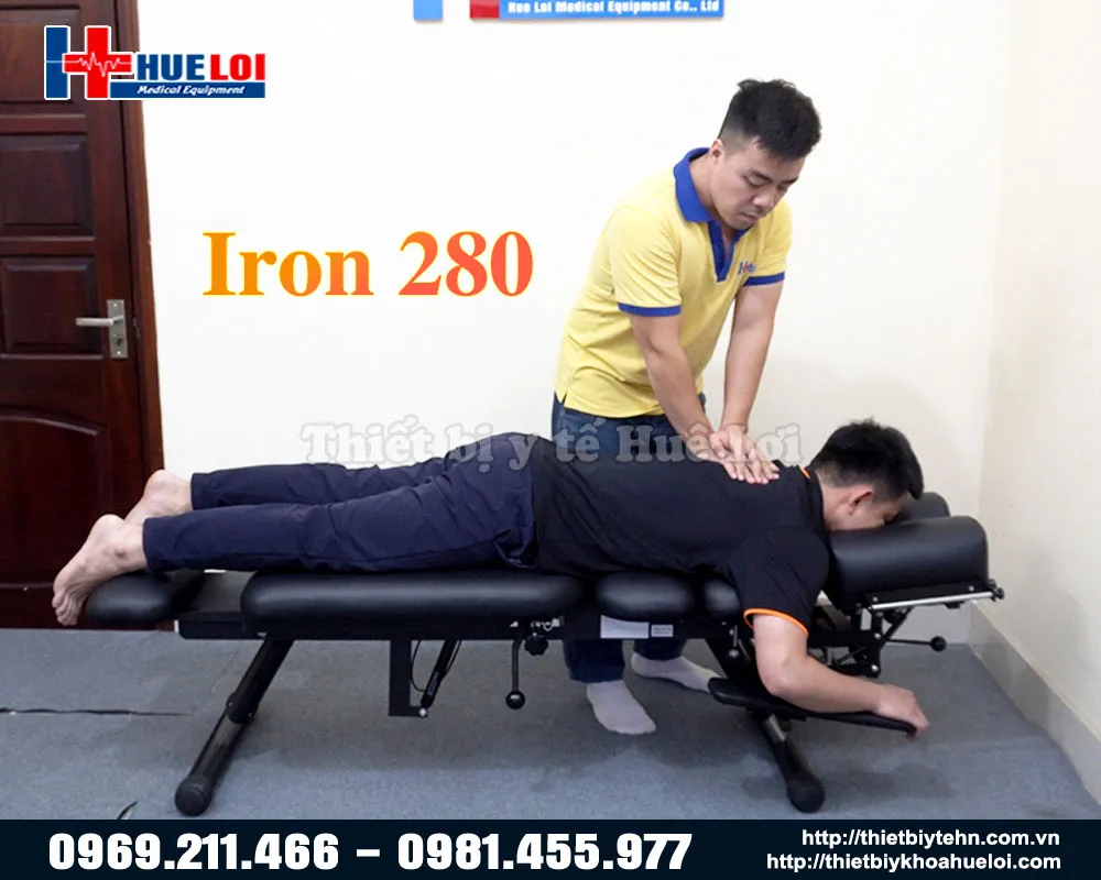 Giường tác động cột sống toàn thân Iron 280 của công ty thiết bị y tế Huê Lợi