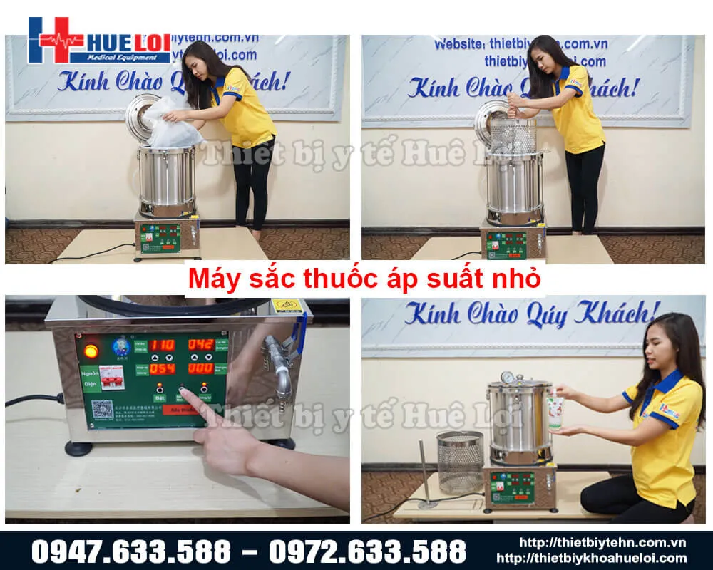 Máy sắc thuốc áp suất nhỏ