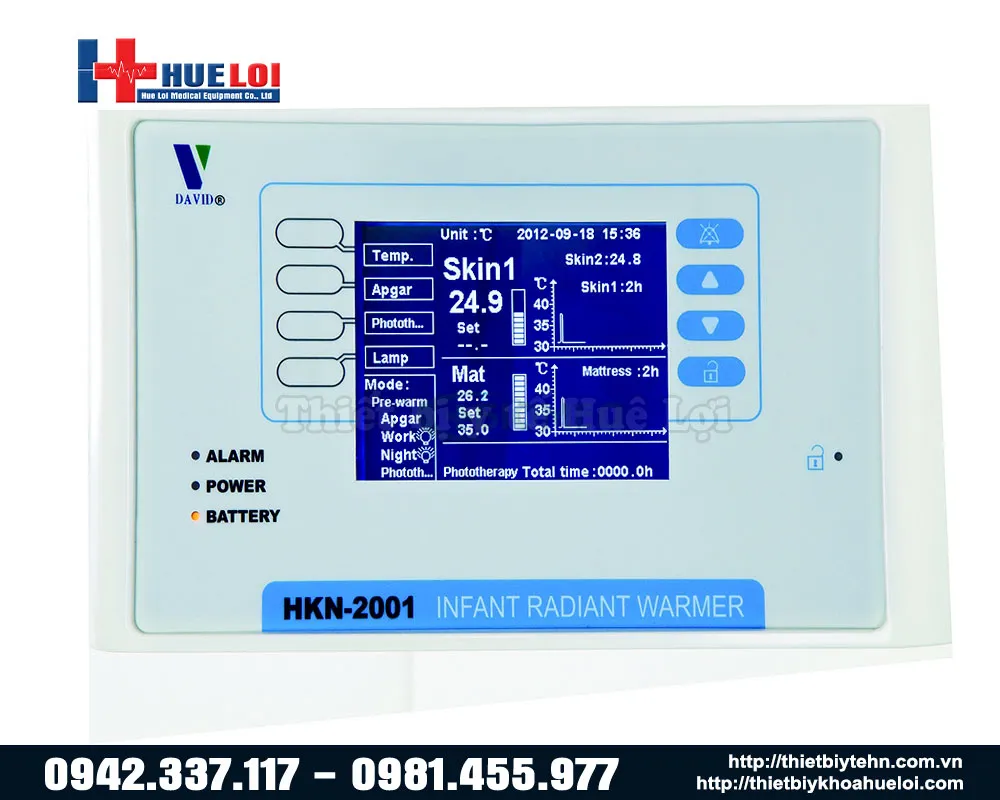 Bảng điều khiển của giường sưởi ấm hkn 2001