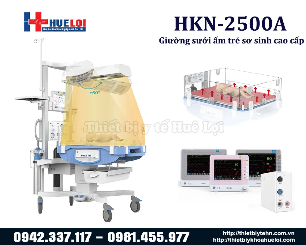 Giường Sưởi Ấm Cho Trẻ Sơ Sinh Cao Cấp HKN-2500A - Ningbo-David