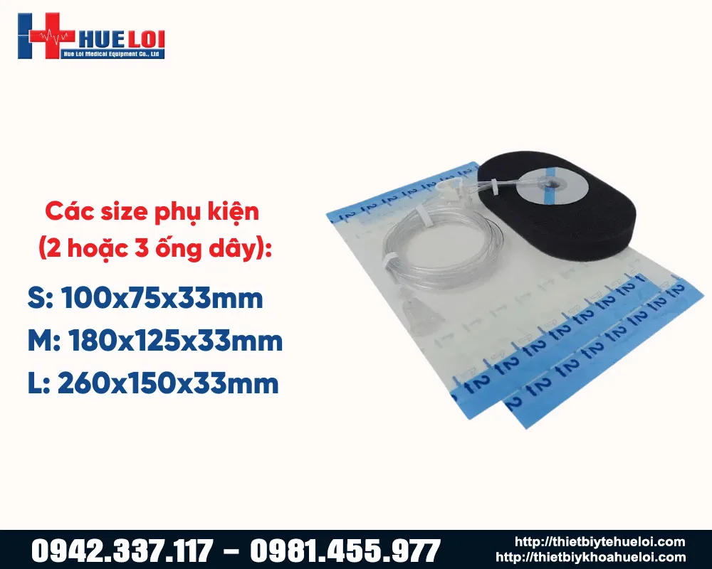 Các kích thước phụ kiện máy NP 800