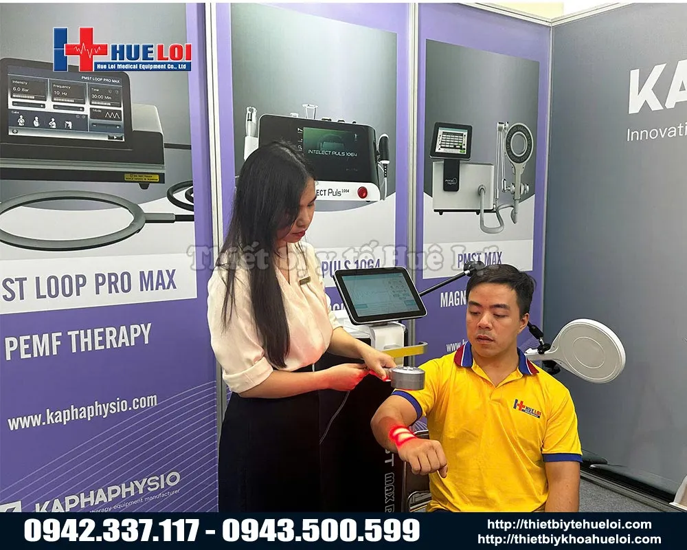 Máy từ trường công suất cao kết hợp laser trị liệu 