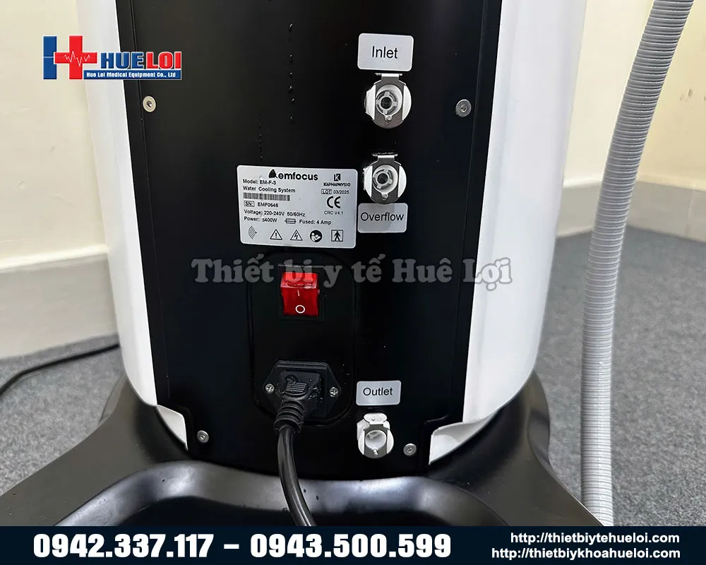 Thông số kỹ thuật máy xung kích hội tụ Emfocus
