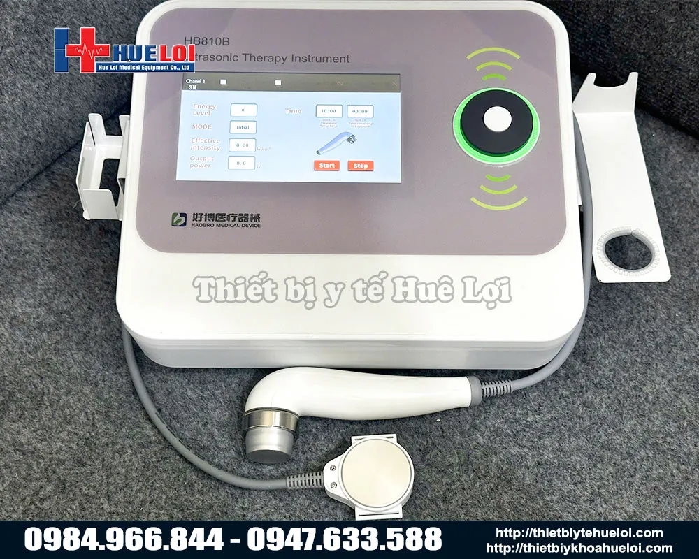MÁY SIÊU ÂM ĐIỀU TRỊ GIẢM ĐAU ĐA TẦN HAI ĐẦU DÒ