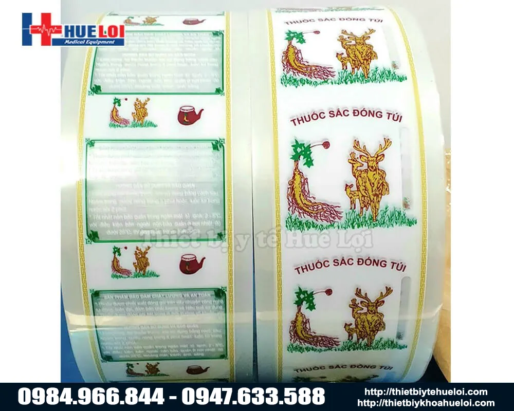 Cuộn túi đóng thuốc bắc