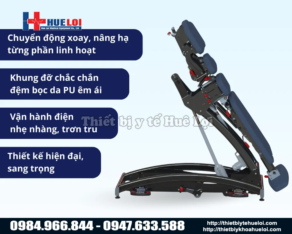 Ưu điểm nổi bật của giường trị liệu thần kinh cột sống toàn thân