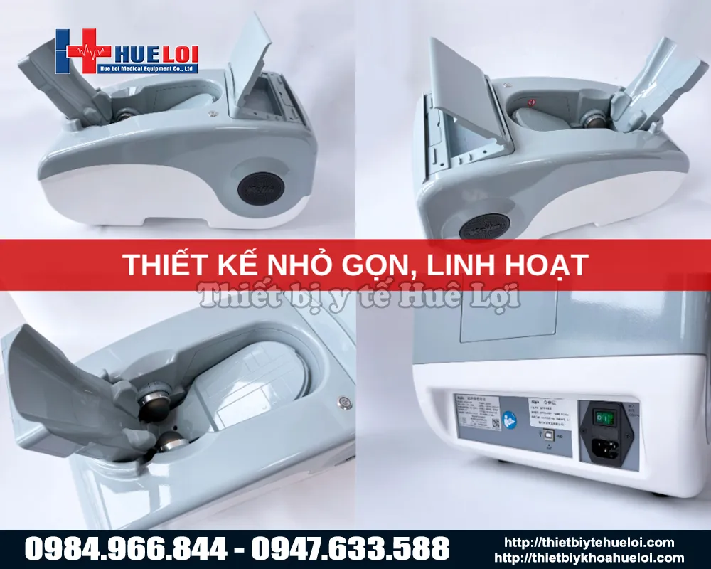 Thiết kế nhỏ gọn và linh hoạt của máy đo mật độ canxi gót chân
