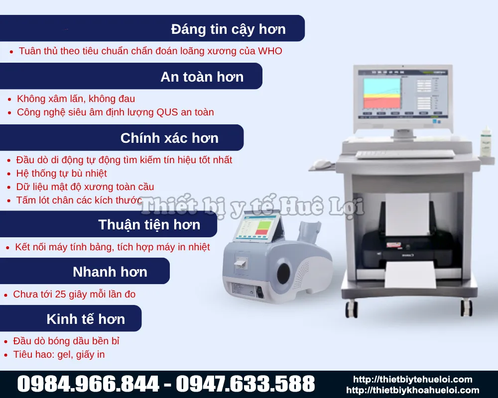 ưu điểm nổi bật của máy đo loãng xương OSTEOKJ3000M