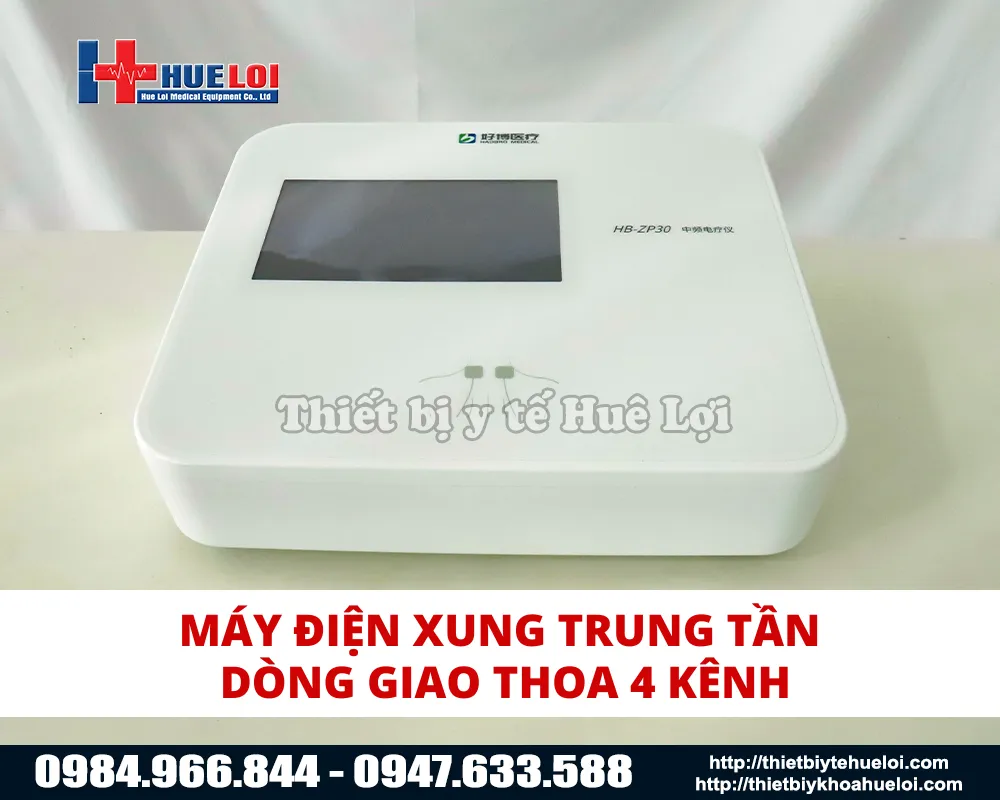Máy điện xung trung tần cao cấp 4 kênh trị liệu độc lập
