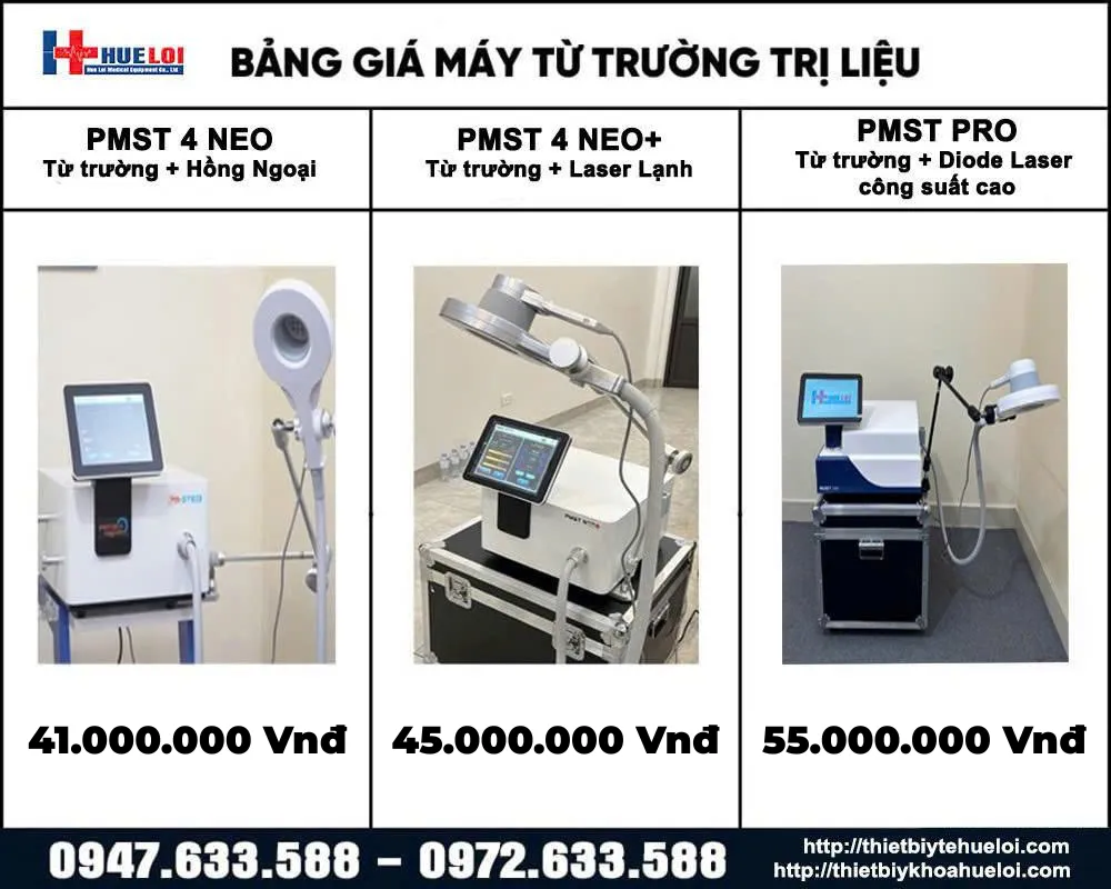 Bảng giá các mẫu máy từ trường siêu dẫn