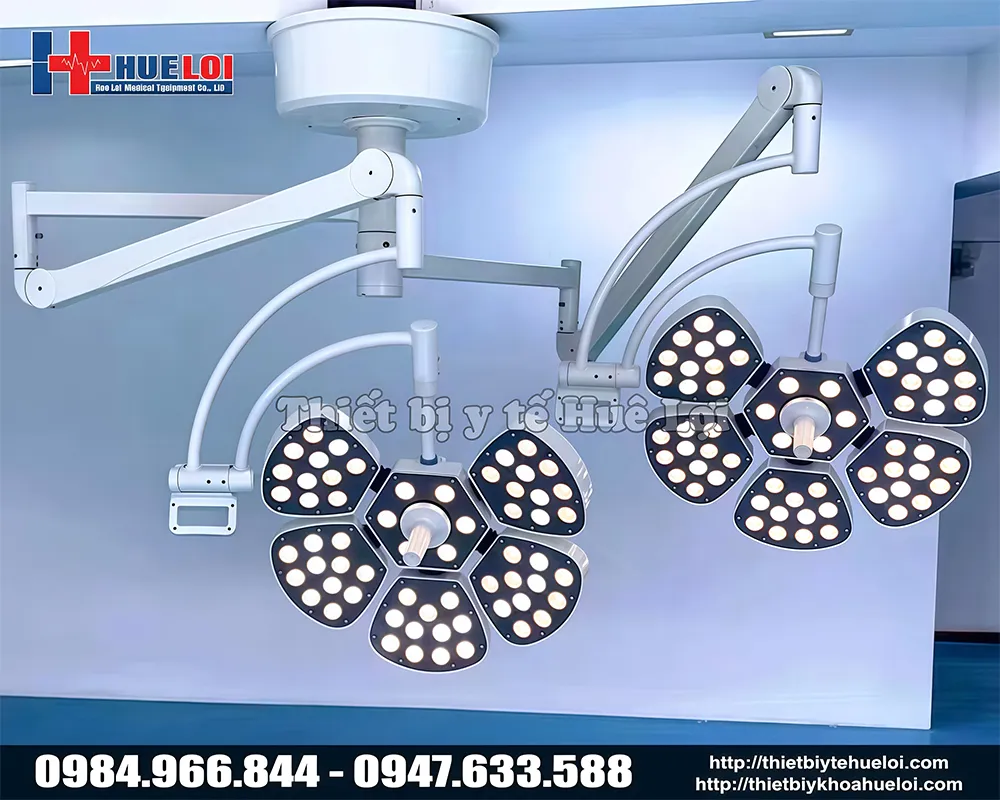 Đèn phẩm thuật hai nhánh 5 cánh treo trần cao cấp