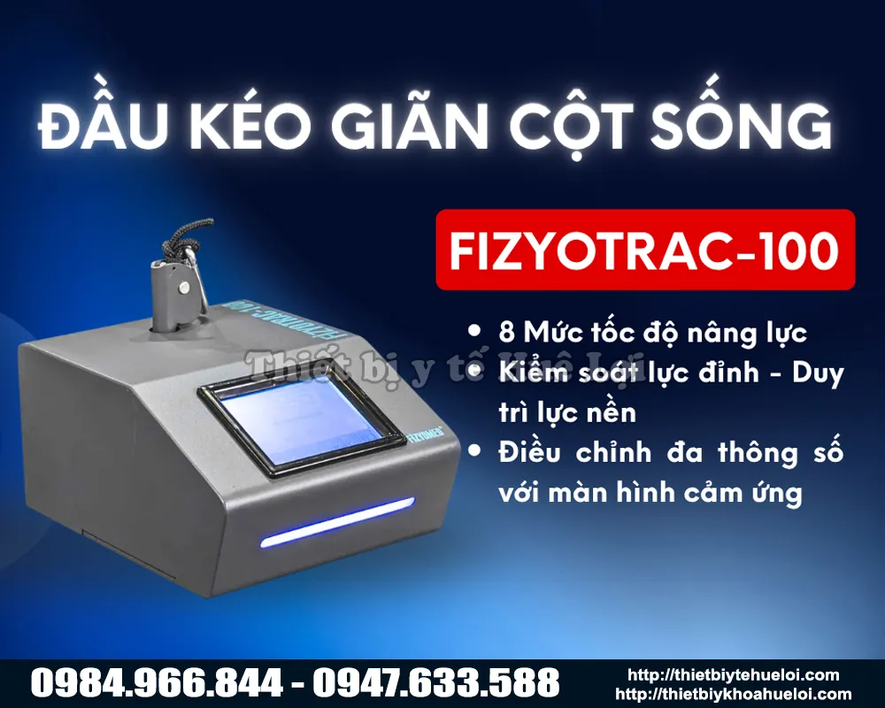 đầu kéo giãn cột sống chuyên dụng FIZYOTRAC-100
