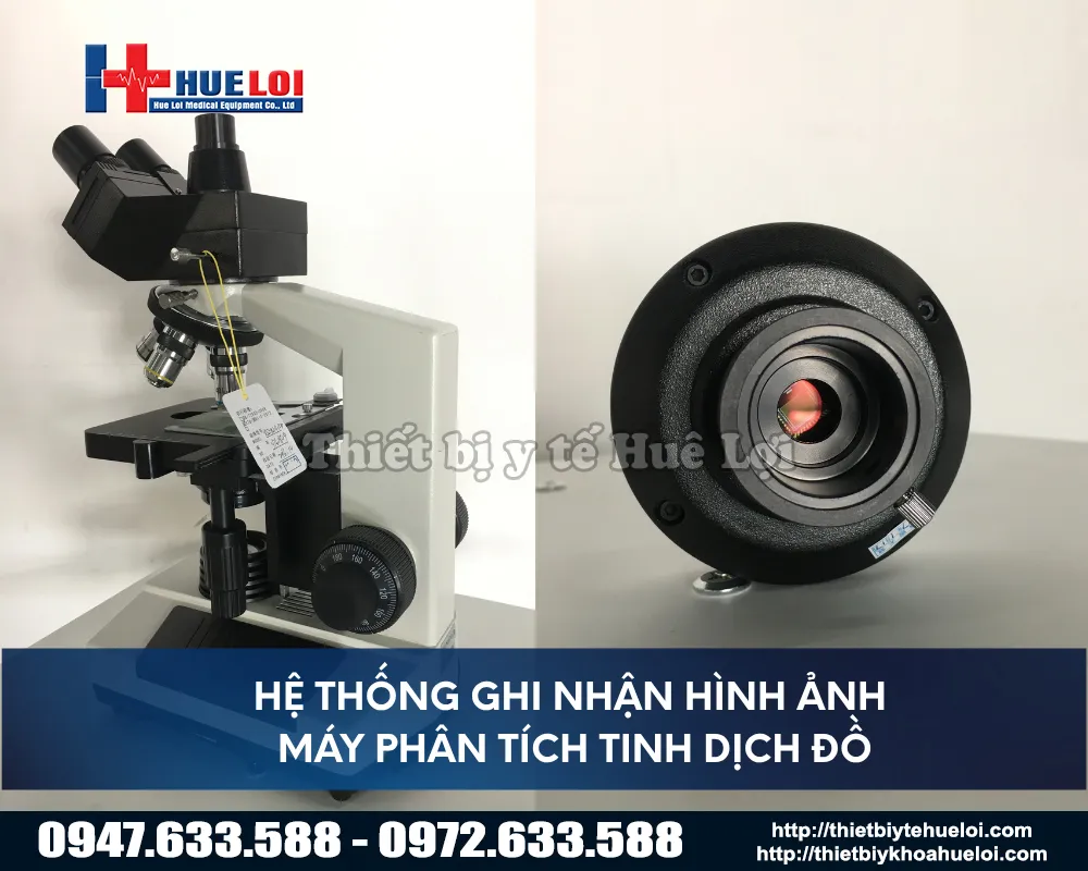 Hệ thống ghi nhận hình ảnh của máy tinh dịch hiện đại thông dụng hiện nay