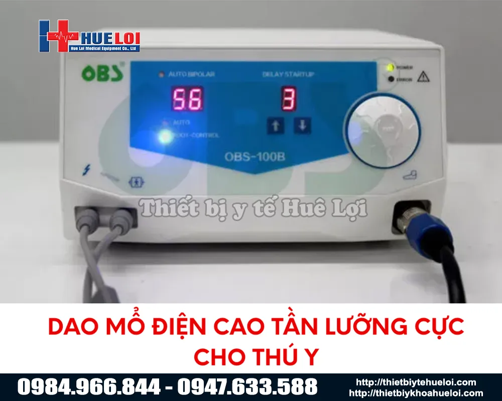 Dao đốt điện cao tần lưỡng cực cho thú y