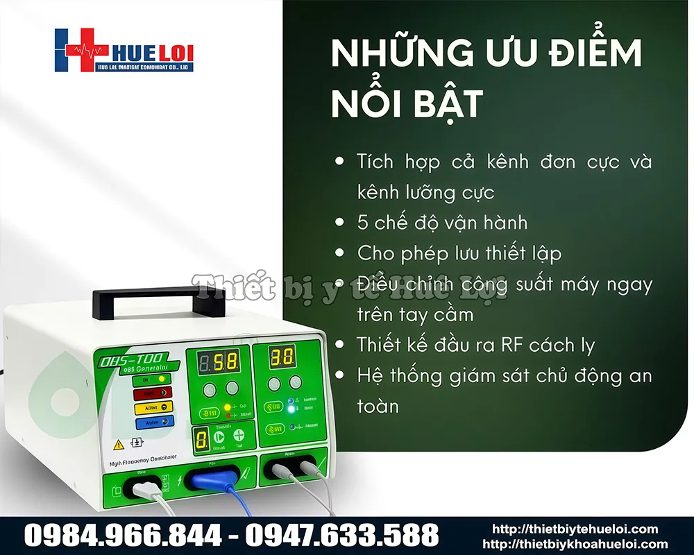 Điểm nổi bật của dao cắt đốt 2 kênh đơn cực lưỡng cực cho thú y
