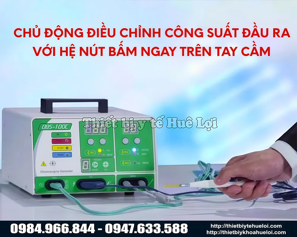 Dao cắt đốt thú y cao cấp hai kênh đơn cực và lưỡng cực