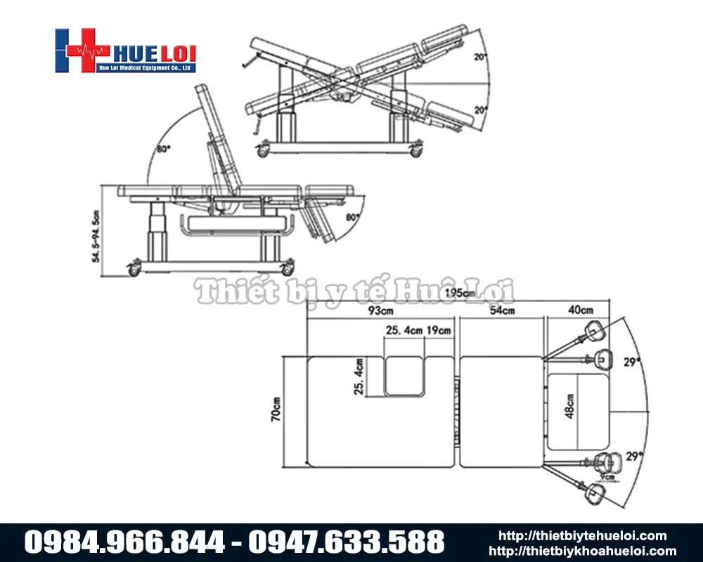 Giường siêu âm huê lợi