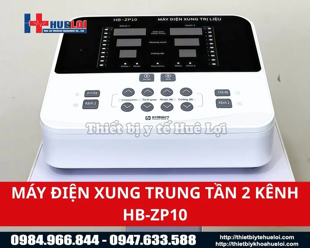 MÁY ĐIỆN XUNG TRUNG TẦN HAI KÊNH TRỊ LIỆU ĐỘC LẬP