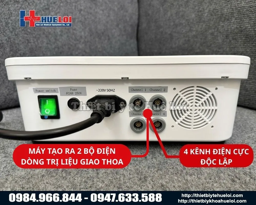 M&aacute;y điện xung trung tần 4 k&ecirc;nh HB-ZP30
