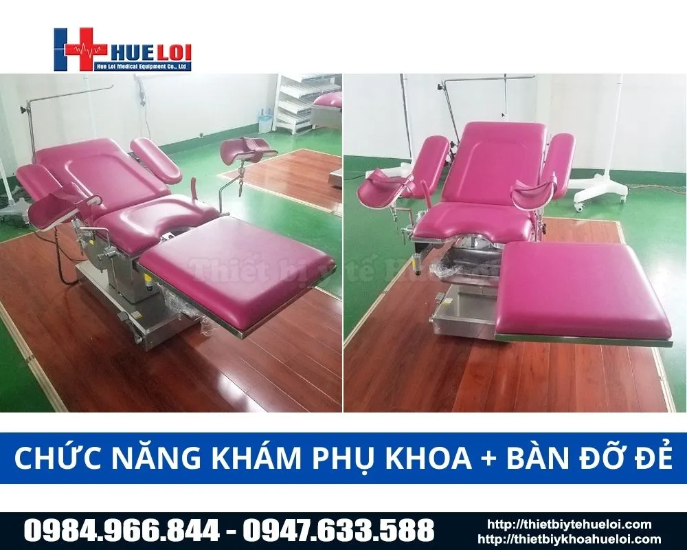 Giường kh&aacute;m sản phụ khoa cao cấp bằng điện