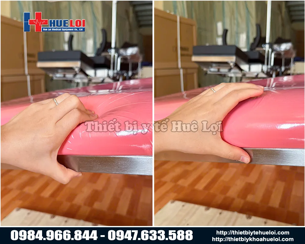 Chất lượng nệm đ&agrave;n hồi của b&agrave;n kh&aacute;m sản phụ khoa