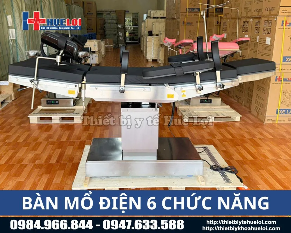 Giường phẩu thuật điều khiển ho&agrave;n to&agrave;n bằng điện