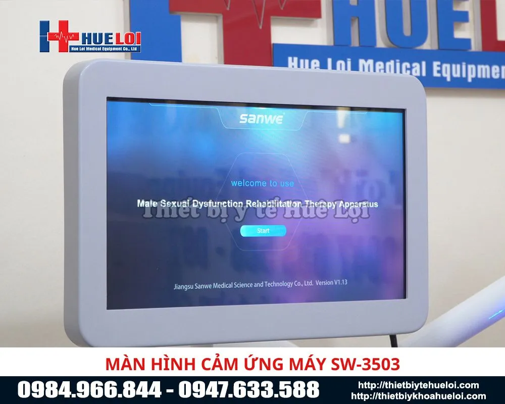 Màn hình cảm ứng máy điều trị rồi loạn cương dương và xuất tinh sớm sw305