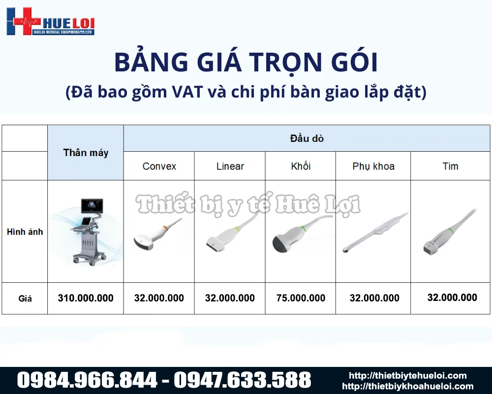 Bảng giá máy siêu âm tổng quát edan lx85