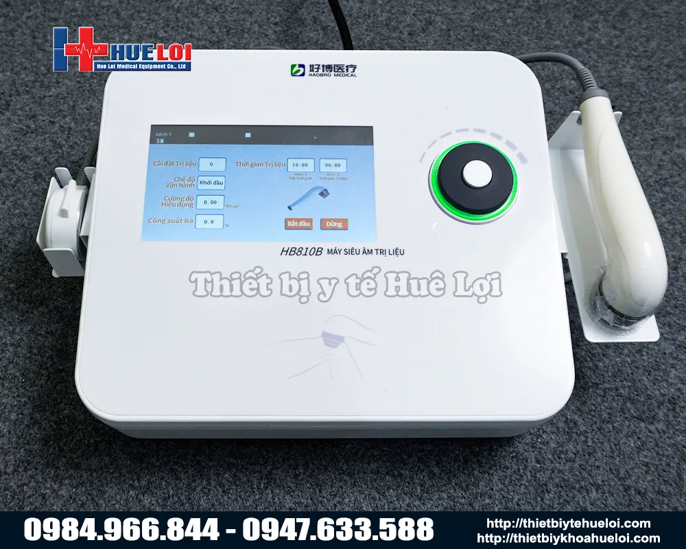 M&aacute;y si&ecirc;u &acirc;m trị liệu đa tần hai đầu d&ograve; chuẩn y khoa của haobro