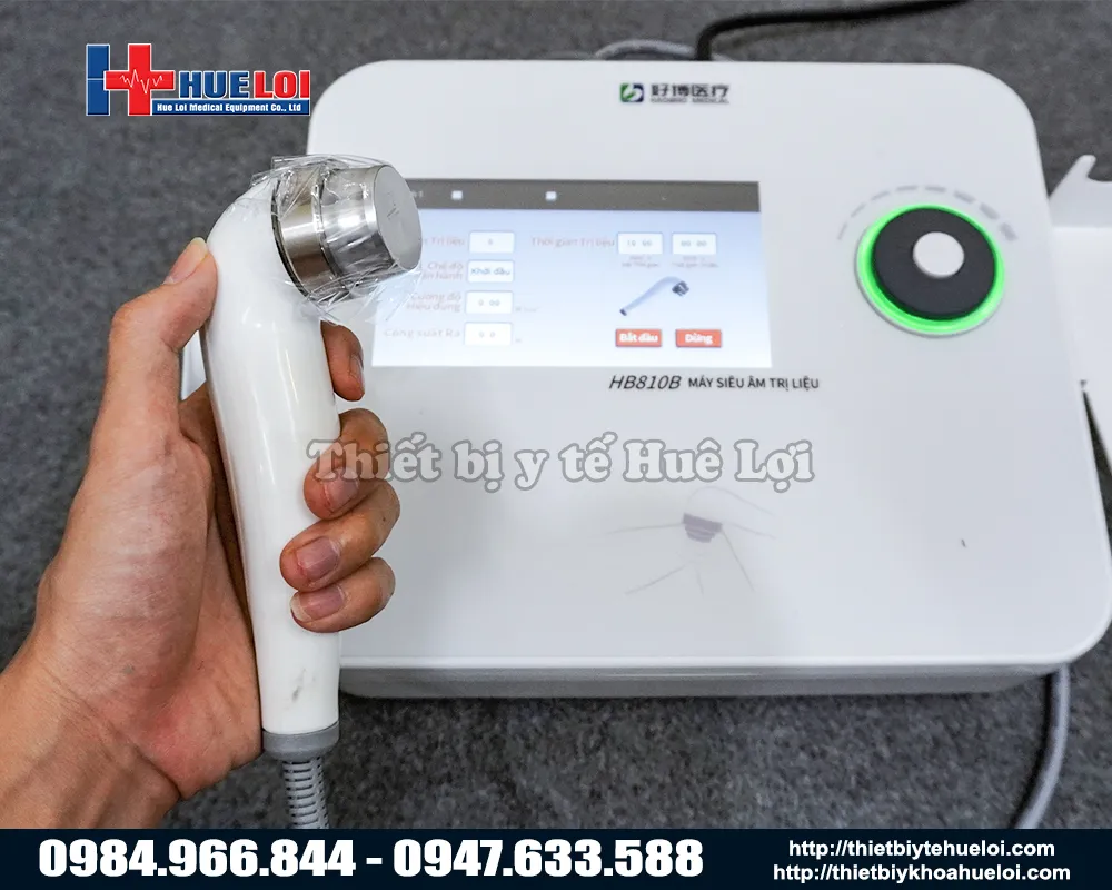 Tay cầm trị liệu 3mhz của m&aacute;y si&ecirc;u &acirc;m trị liệu đa tần haobro