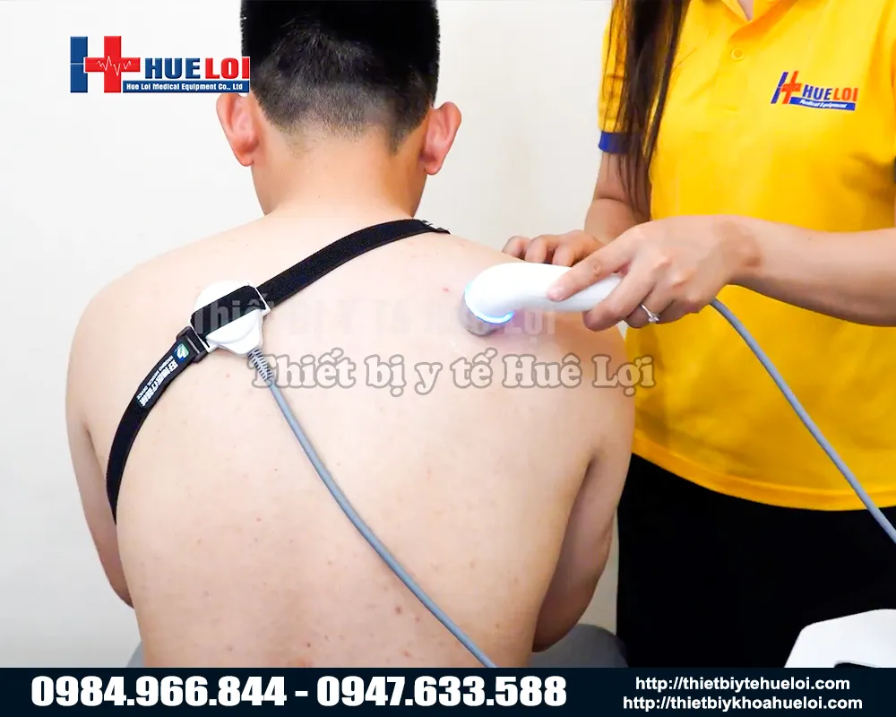 Trị liệu giảm đau ti&ecirc;u vi&ecirc;m bằng m&aacute;y si&ecirc;u &acirc;m điều trị đa tần haobro