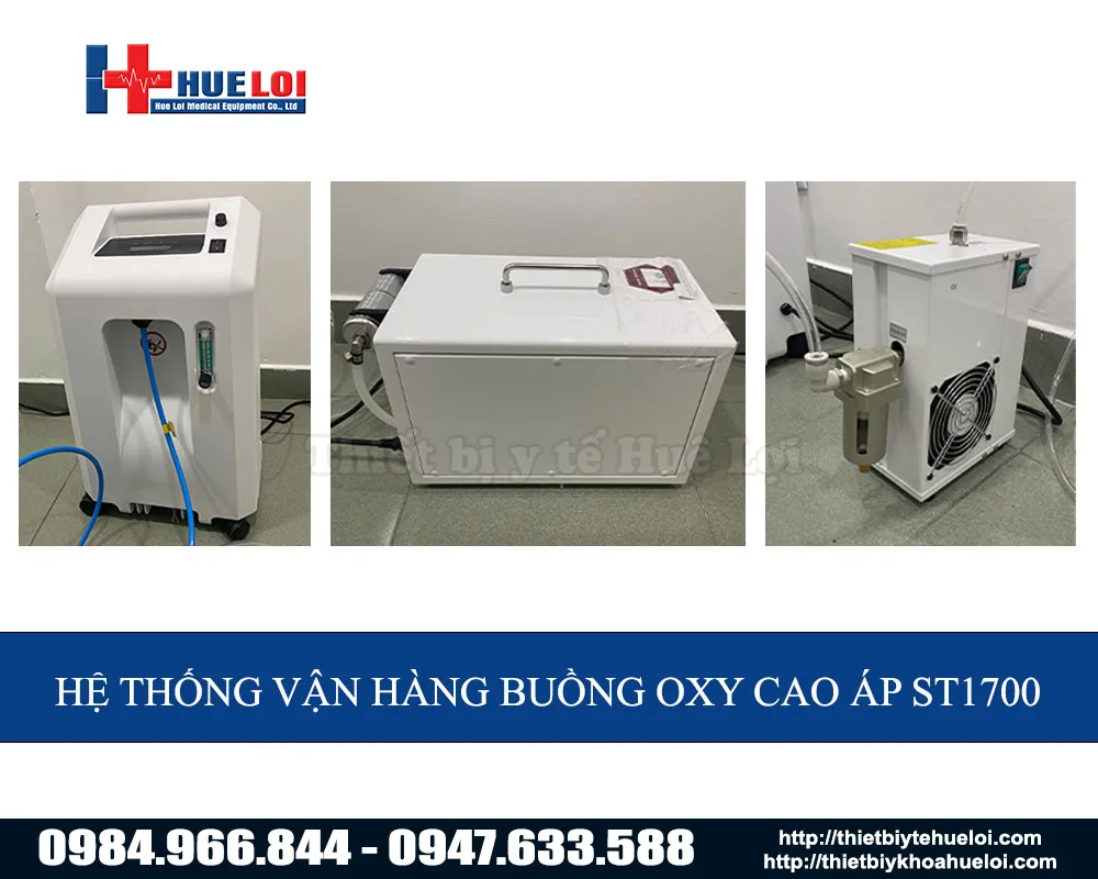Thiết bị oxy cao &aacute;p di động ST1700 - Phục hồi sức khỏe nhanh