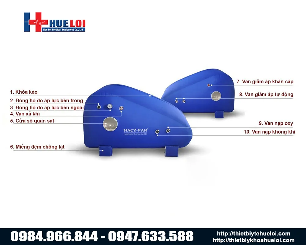 Buồng oxy cao &aacute;p ST1700 x&aacute;ch tay chuy&ecirc;n dụng cho phục hồi chức năng