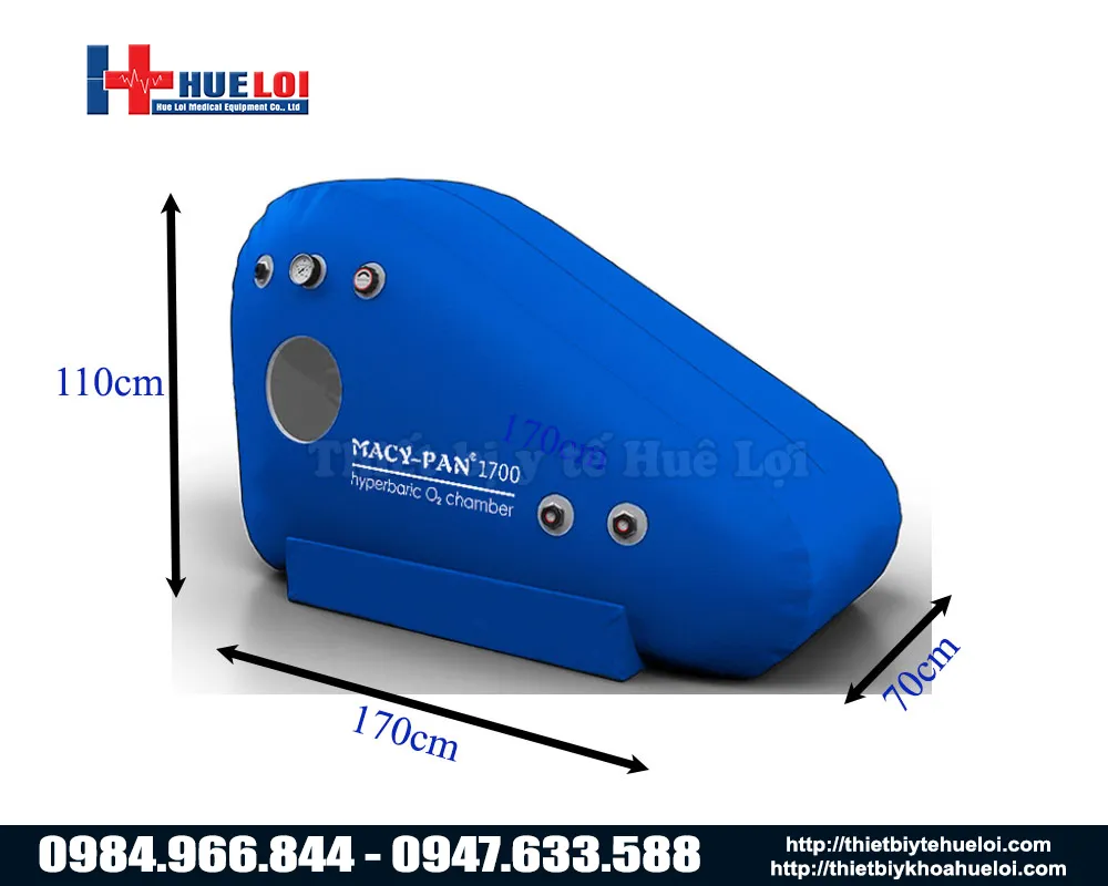 k&iacute;ch thước của buồng oxy cao &aacute;p ST1700