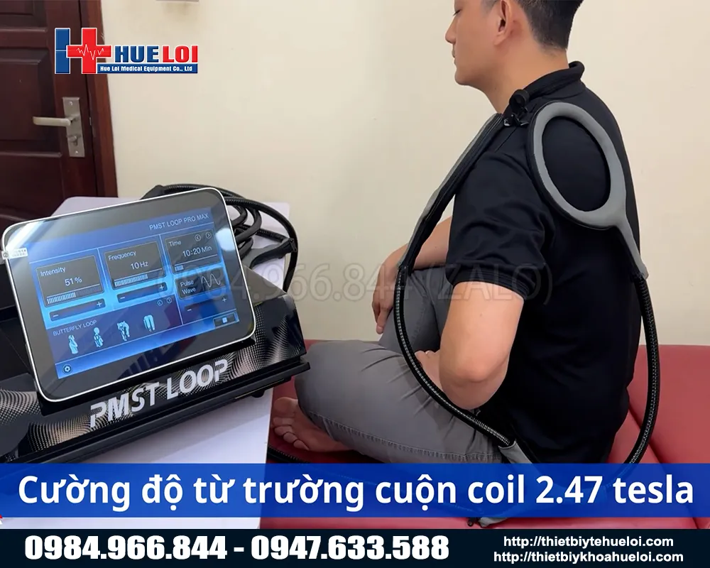 M&aacute;y từ trường xung điện trị liệu to&agrave;n th&acirc;n pmst loop pro max
