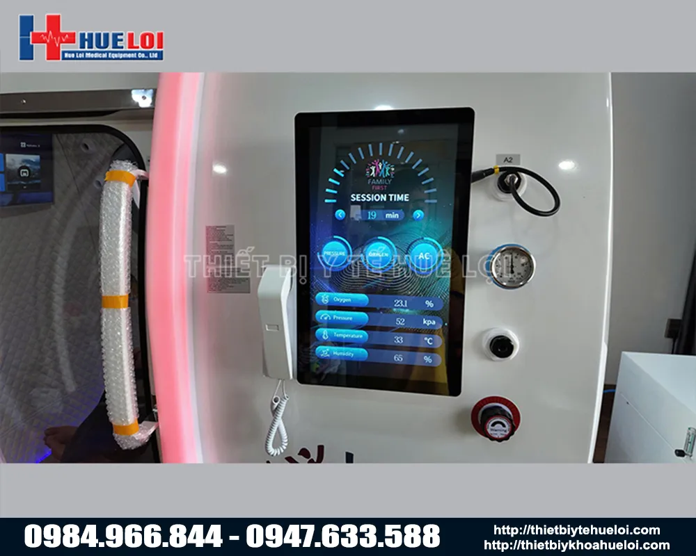 M&agrave;n h&igrave;nh cảm ứng buồng oxy cao &aacute;p he5000mini