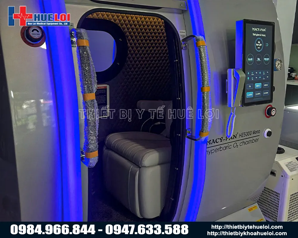 buồng oxy cao &aacute;p nội thất cao cấp he5000 mini