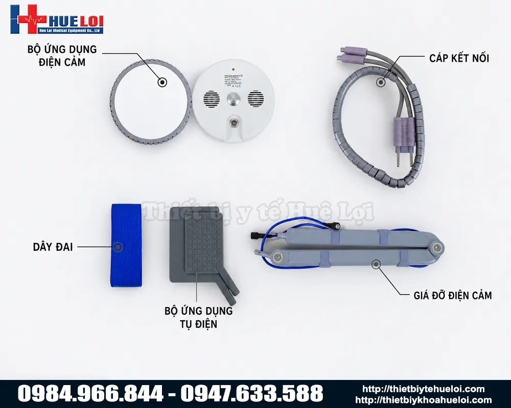Cấu h&igrave;nh đầu điều trị của m&aacute;y s&oacute;ng ngắn haobro series