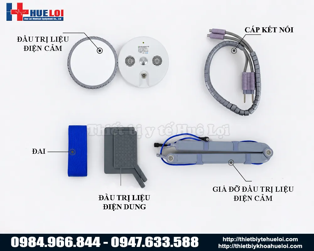 Cấu h&igrave;nh đầu điều trị của m&aacute;y s&oacute;ng ngắn haobro series