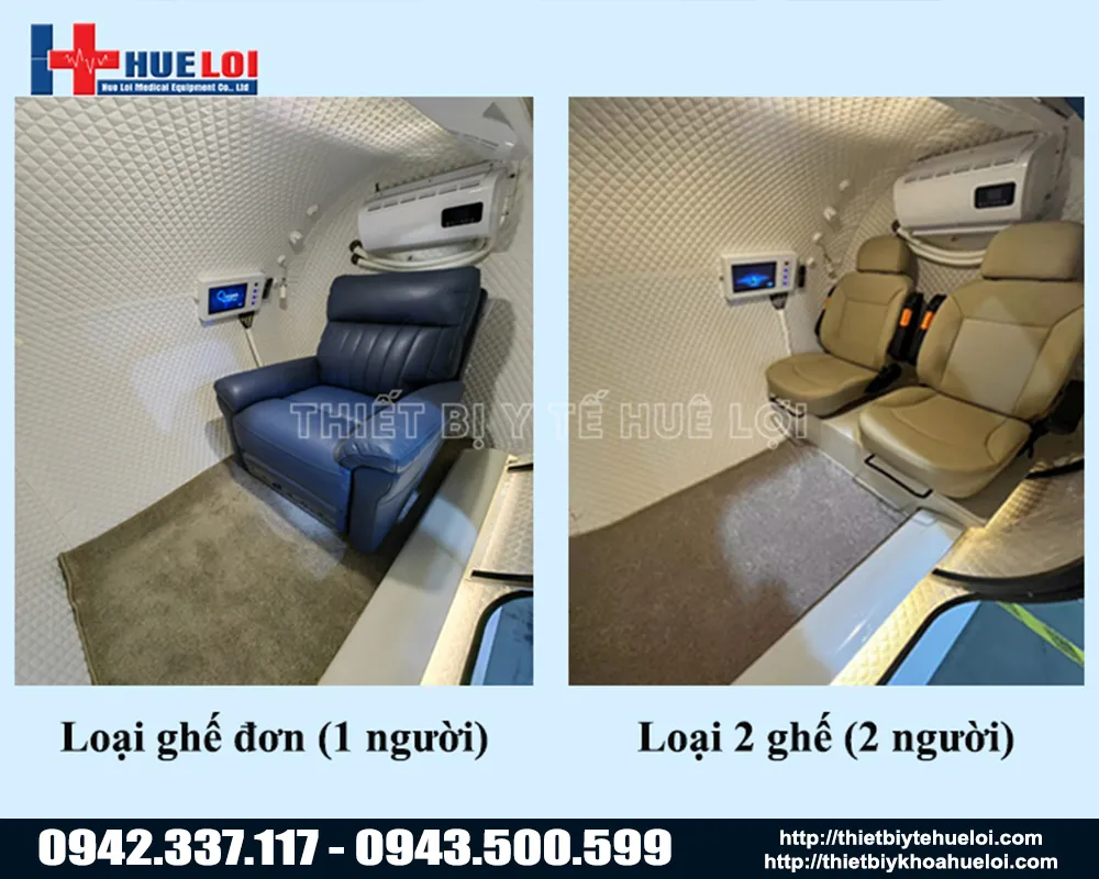 Buồng oxy tăng &aacute;p vỏ cứng nhiều chỗ ngồi HE5000