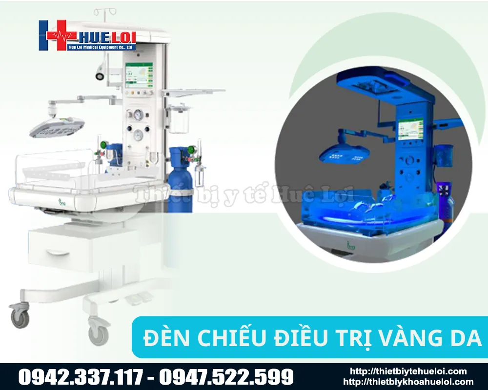 Hệ thống đèn chiếu vàng da trên giường sưởi ECOSY 830