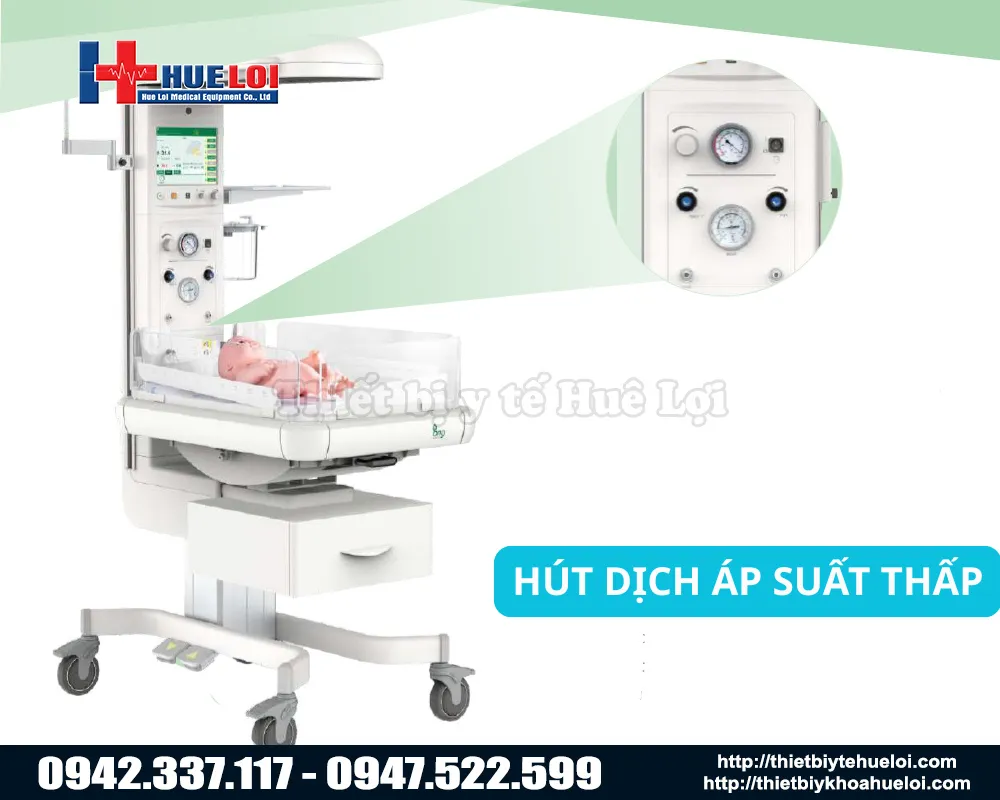 hệ thống hút dịch trên giường sưởi ECOSY 830