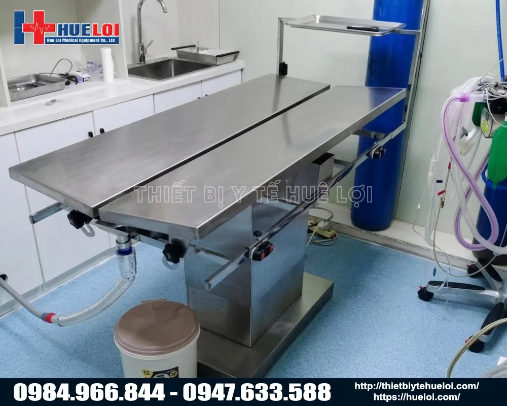 Bàn phẫu thuật chữ v chuyên dụng cho phòng khám thú y