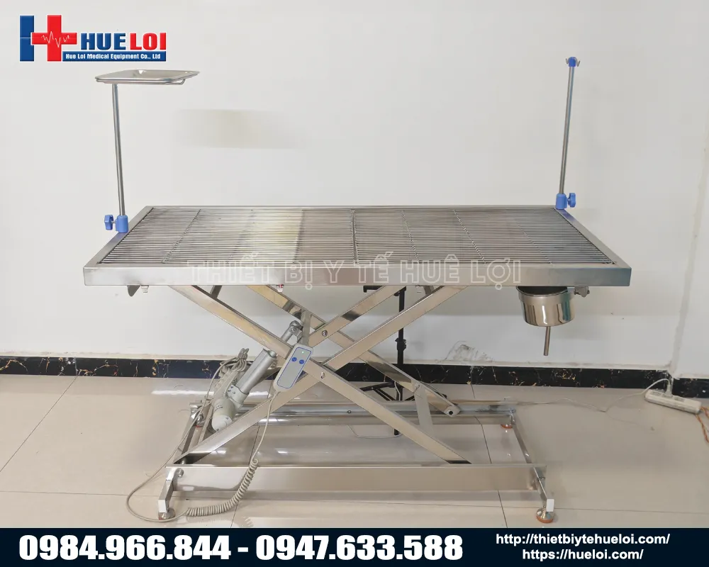 Bàn mổ thú y chân chữ x giá rẻ