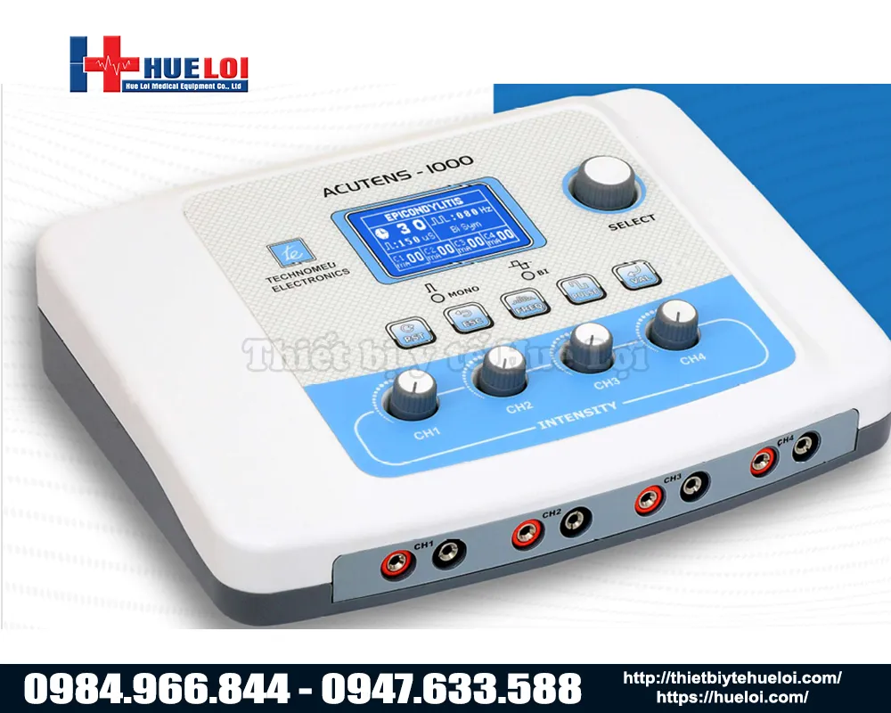 M&aacute;y Điện Xung K&iacute;ch Th&iacute;ch Điện Thần Kinh 4 K&ecirc;nh Chuy&ecirc;n S&acirc;u TENS/NMES