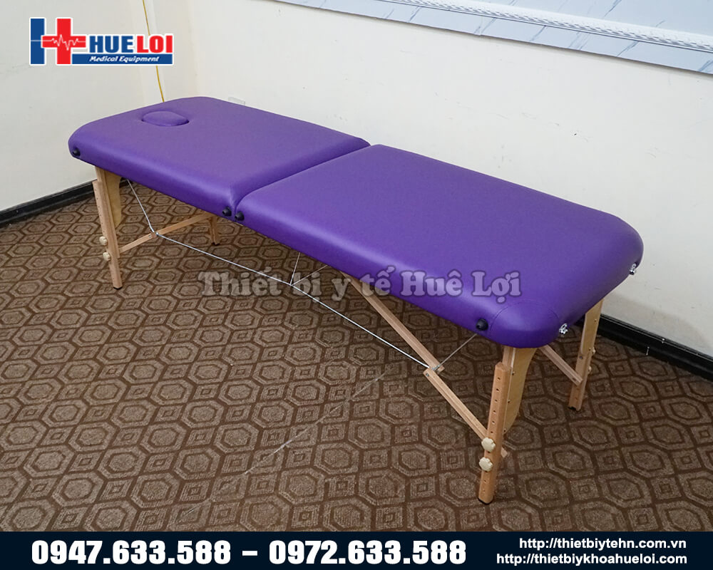 Giường massage gấp chân gỗ HL3