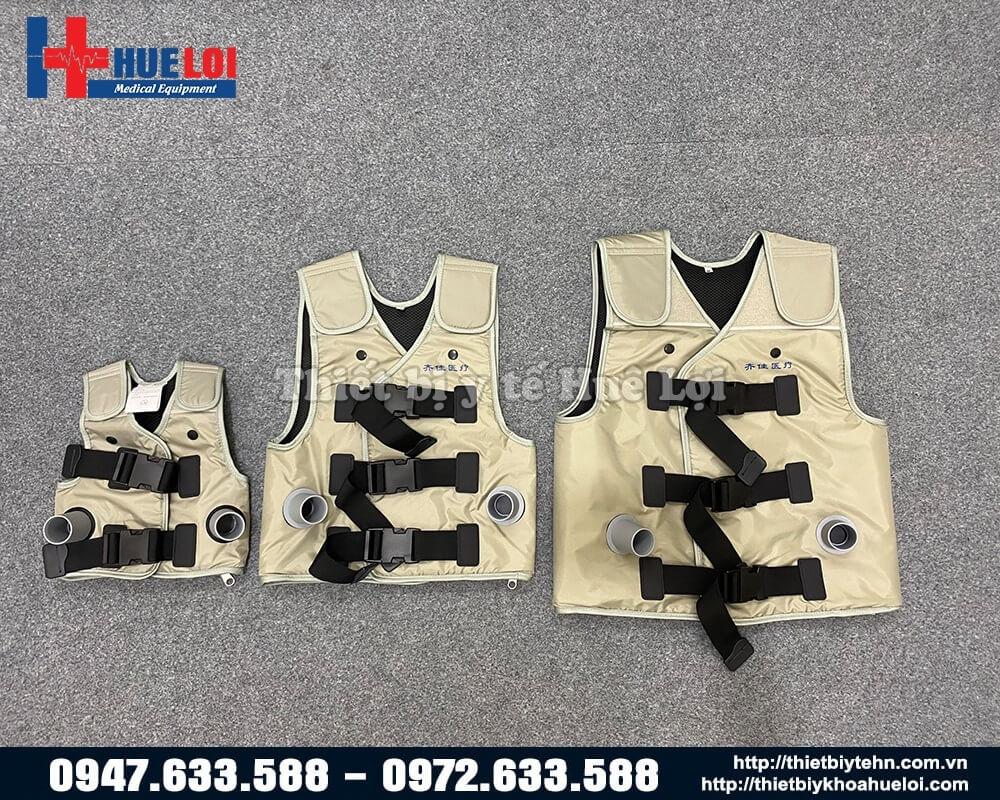 ba chiếc áo vest vỗ rung